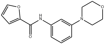 N-(3-morpholin-4-ylphenyl)furan-2-carboxamide 구조식 이미지