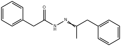 2-phenyl-N-[(E)-1-phenylpropan-2-ylideneamino]acetamide Structure