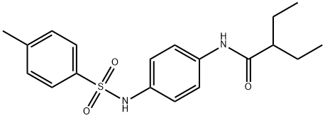 2-ethyl-N-[4-[(4-methylphenyl)sulfonylamino]phenyl]butanamide 구조식 이미지