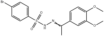 4-bromo-N-[(E)-1-(3,4-dimethoxyphenyl)ethylideneamino]benzenesulfonamide Structure