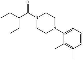 1-[4-(2,3-dimethylphenyl)piperazin-1-yl]-2-ethylbutan-1-one Structure