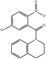 (5-chloro-2-nitrophenyl)-(3,4-dihydro-2H-quinolin-1-yl)methanone 구조식 이미지