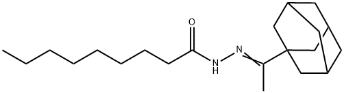 N-[(E)-1-(1-adamantyl)ethylideneamino]nonanamide 구조식 이미지