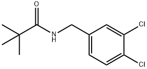 N-[(3,4-dichlorophenyl)methyl]-2,2-dimethylpropanamide 구조식 이미지