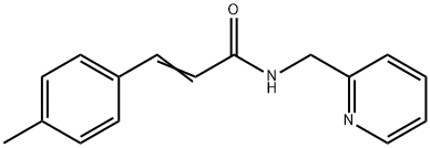 (E)-3-(4-methylphenyl)-N-(pyridin-2-ylmethyl)prop-2-enamide 구조식 이미지