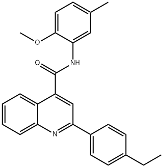 2-(4-ethylphenyl)-N-(2-methoxy-5-methylphenyl)quinoline-4-carboxamide Structure