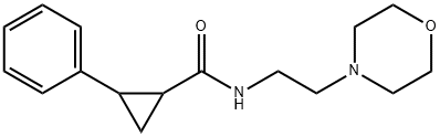 N-(2-morpholin-4-ylethyl)-2-phenylcyclopropane-1-carboxamide Structure