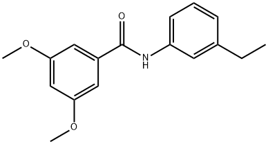 N-(3-ethylphenyl)-3,5-dimethoxybenzamide 구조식 이미지