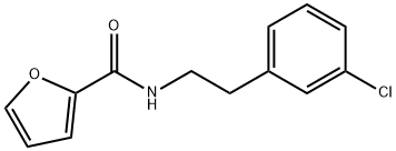 N-[2-(3-chlorophenyl)ethyl]furan-2-carboxamide 구조식 이미지