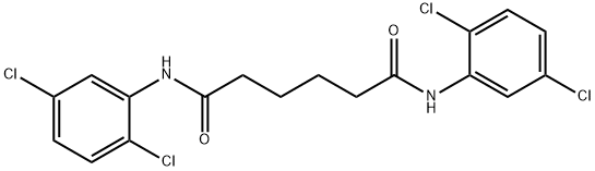 N,N'-bis(2,5-dichlorophenyl)hexanediamide 구조식 이미지