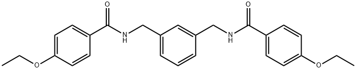 4-ethoxy-N-[[3-[[(4-ethoxybenzoyl)amino]methyl]phenyl]methyl]benzamide 구조식 이미지