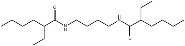 2-ethyl-N-[4-(2-ethylhexanoylamino)butyl]hexanamide Structure