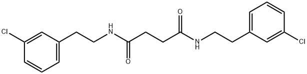 N,N'-bis[2-(3-chlorophenyl)ethyl]butanediamide Structure