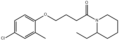 4-(4-chloro-2-methylphenoxy)-1-(2-ethylpiperidin-1-yl)butan-1-one Structure