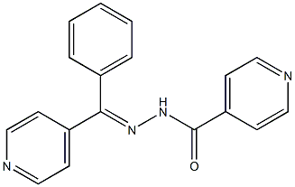 N-[(E)-[phenyl(pyridin-4-yl)methylidene]amino]pyridine-4-carboxamide Structure