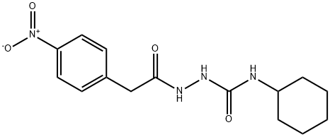 1-cyclohexyl-3-[[2-(4-nitrophenyl)acetyl]amino]urea Structure