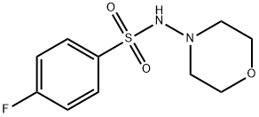 4-fluoro-N-morpholin-4-ylbenzenesulfonamide Structure