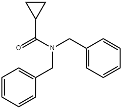 N,N-dibenzylcyclopropanecarboxamide Structure