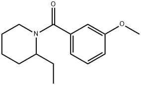 (2-ethylpiperidin-1-yl)-(3-methoxyphenyl)methanone 구조식 이미지