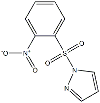 1-(2-nitrophenyl)sulfonylpyrazole 구조식 이미지