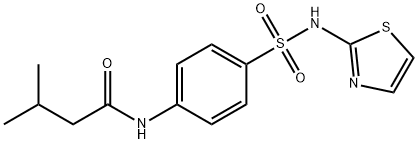 3-methyl-N-[4-(1,3-thiazol-2-ylsulfamoyl)phenyl]butanamide 구조식 이미지