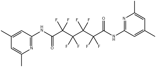 N,N'-bis(4,6-dimethylpyridin-2-yl)-2,2,3,3,4,4,5,5-octafluorohexanediamide 구조식 이미지