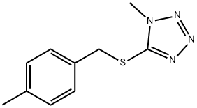 1-methyl-5-[(4-methylphenyl)methylsulfanyl]tetrazole Structure