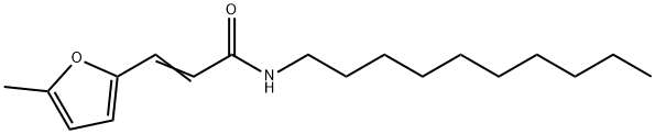 (E)-N-decyl-3-(5-methylfuran-2-yl)prop-2-enamide 구조식 이미지