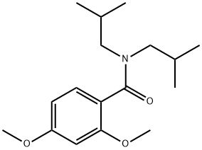 2,4-dimethoxy-N,N-bis(2-methylpropyl)benzamide 구조식 이미지