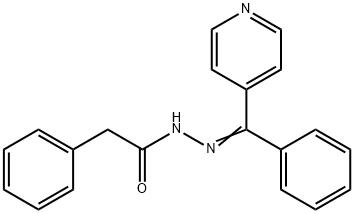 2-phenyl-N-[(E)-[phenyl(pyridin-4-yl)methylidene]amino]acetamide Structure