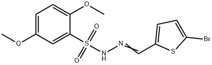 N-[(Z)-(5-bromothiophen-2-yl)methylideneamino]-2,5-dimethoxybenzenesulfonamide Structure