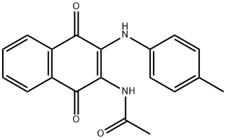 N-[3-(4-methylanilino)-1,4-dioxonaphthalen-2-yl]acetamide Structure