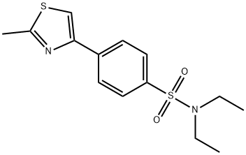 N,N-diethyl-4-(2-methyl-1,3-thiazol-4-yl)benzenesulfonamide 구조식 이미지