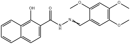 1-hydroxy-N-[(E)-(2,4,5-trimethoxyphenyl)methylideneamino]naphthalene-2-carboxamide Structure