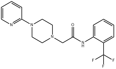 2-(4-pyridin-2-ylpiperazin-1-yl)-N-[2-(trifluoromethyl)phenyl]acetamide Structure