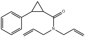 2-phenyl-N,N-bis(prop-2-enyl)cyclopropane-1-carboxamide Structure