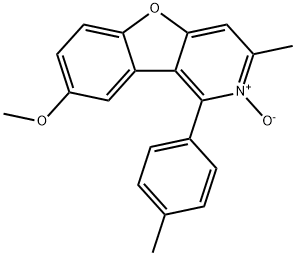 8-methoxy-3-methyl-1-(4-methylphenyl)-2-oxido-[1]benzofuro[3,2-c]pyridin-2-ium Structure