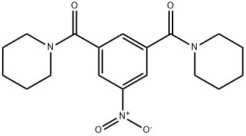 [3-nitro-5-(piperidine-1-carbonyl)phenyl]-piperidin-1-ylmethanone 구조식 이미지