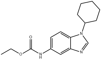 ethyl N-(1-cyclohexylbenzimidazol-5-yl)carbamate 구조식 이미지