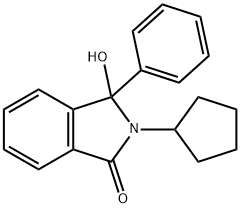 2-cyclopentyl-3-hydroxy-3-phenylisoindol-1-one 구조식 이미지