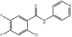 2-chloro-4,5-difluoro-N-pyridin-4-ylbenzamide 구조식 이미지