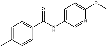 N-(6-methoxypyridin-3-yl)-4-methylbenzamide Structure