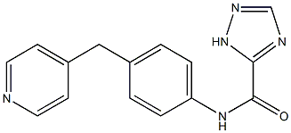 N-[4-(pyridin-4-ylmethyl)phenyl]-1H-1,2,4-triazole-5-carboxamide 구조식 이미지