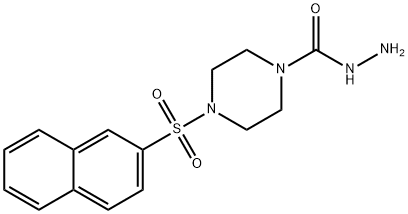 4-naphthalen-2-ylsulfonylpiperazine-1-carbohydrazide Structure