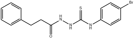 1-(4-bromophenyl)-3-(3-phenylpropanoylamino)thiourea 구조식 이미지