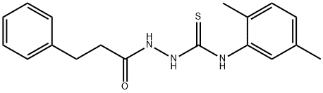 1-(2,5-dimethylphenyl)-3-(3-phenylpropanoylamino)thiourea 구조식 이미지