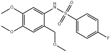 N-[4,5-dimethoxy-2-(methoxymethyl)phenyl]-4-fluorobenzenesulfonamide Structure