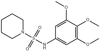 N-(3,4,5-trimethoxyphenyl)piperidine-1-sulfonamide Structure