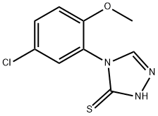 4-(5-chloro-2-methoxyphenyl)-1H-1,2,4-triazole-5-thione 구조식 이미지