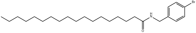 N-[(4-bromophenyl)methyl]octadecanamide 구조식 이미지